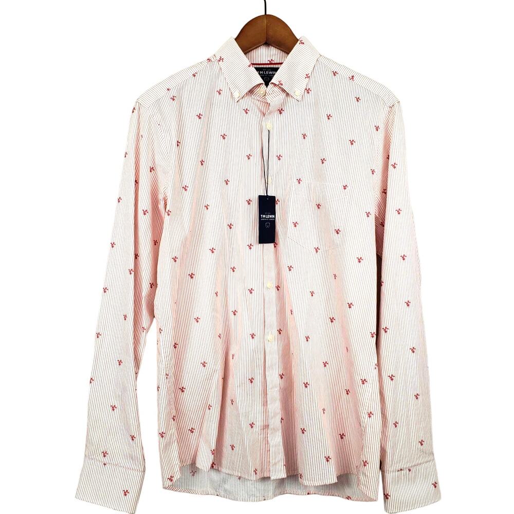 NEW! TM Lewin Soft Poplin Button Up Shirt - M